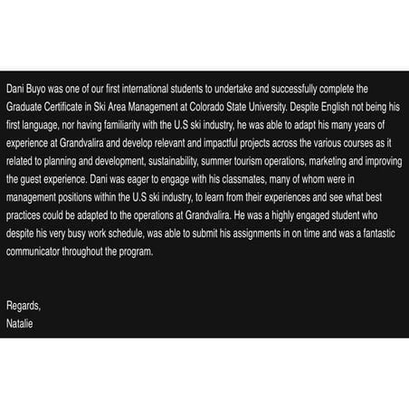 Recomendation Letter Colorado State University 