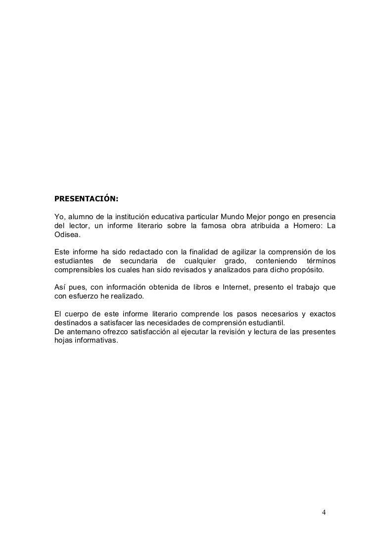 La Iliada Y La Odisea Wikipedia Informe literario de La Odisea