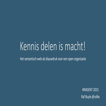 Kennis delen is invloed uitoefenen!