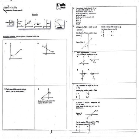 Sat math facts handout | PDF