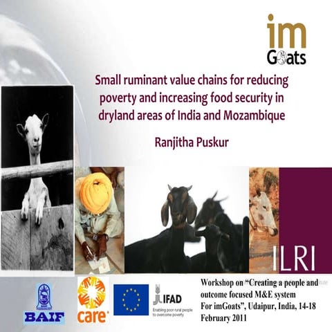 Small ruminant value chains for reducing poverty and increasing food security...
