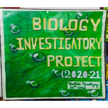 Biology Investigatory Project Class 12 on Pollination 