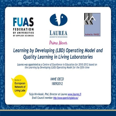 OECD_IMHE_quality_learning_with_the_world_of_work_ laurea_finland_tuija_hirvi...