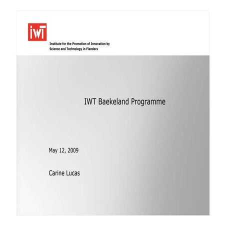 I Minds2009 Baekeland   Carine Lucas