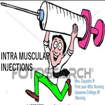 Intramuscular injection