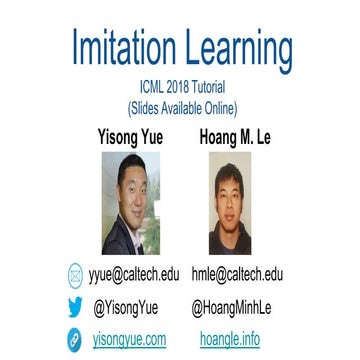 Imitation learning tutorial
