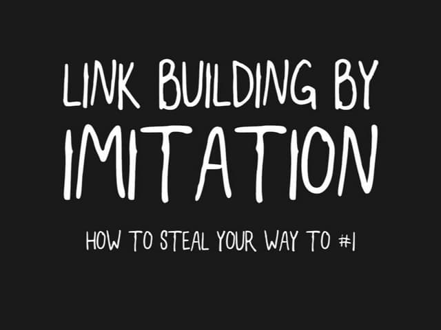 Link Building By Imitation