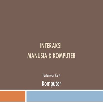 interaksi manusia dan komputer pertemuan dua