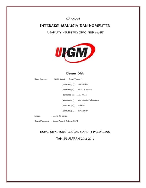 Imk usability heuristik