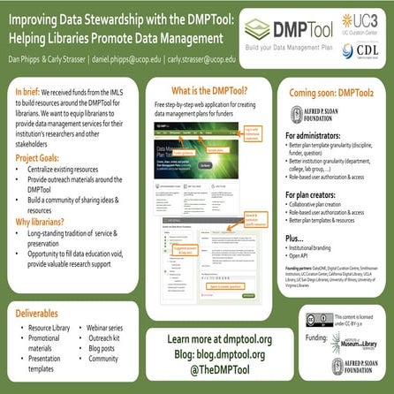 Helping librarians use the DMPTool as a centerpiece for data management