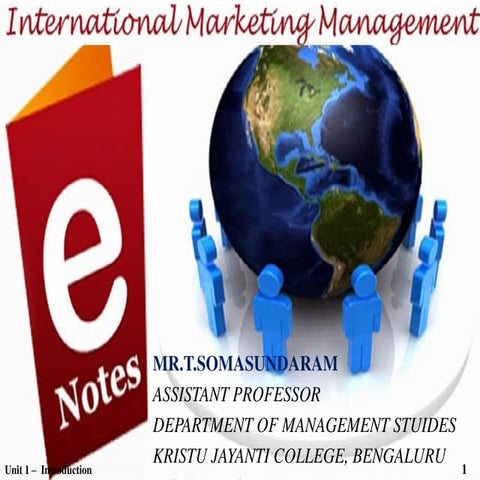 International Marketing Management - Introduction