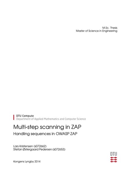 Zap Scanning