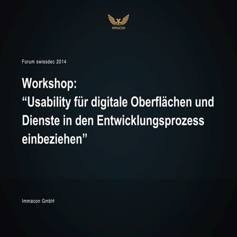 Usability als strategisches Element im Entwicklungsprozess