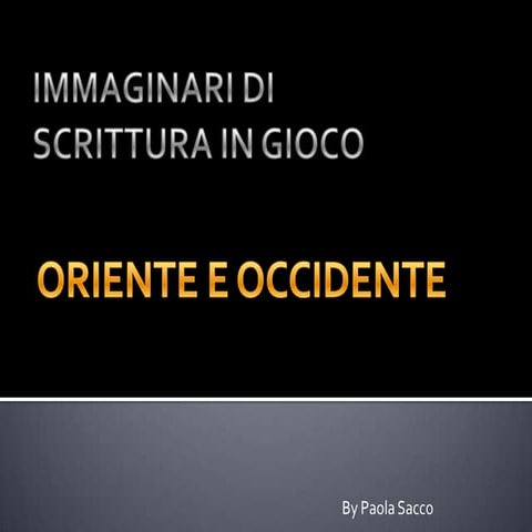 Immaginari di scrittura in gioco da un'idea del Laboratorio di
