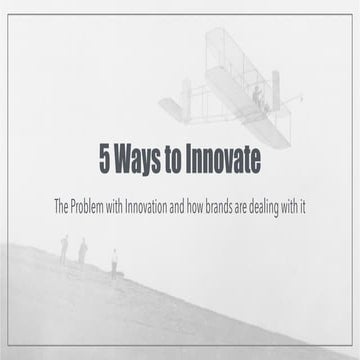 5 Ways to Innovate