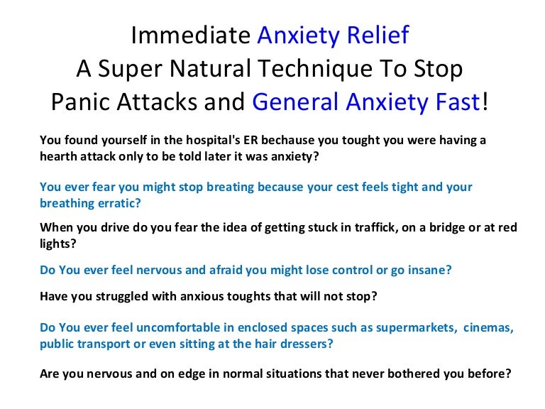 general anxiety disorder treatment