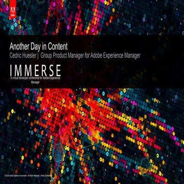 IMMERSE 2016 Cedric Huesler US Keynote