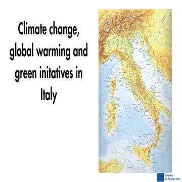 Climate change in Italy | PPTX