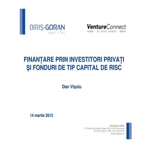 Surse de finantare pentru afaceri | PPTX
