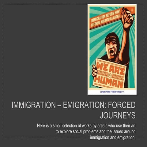 IB ART JOURNEYS: Immigration