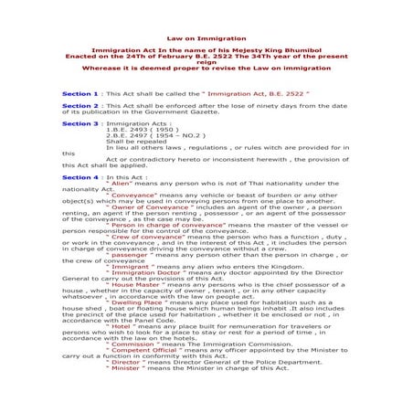 Immigration act 2522