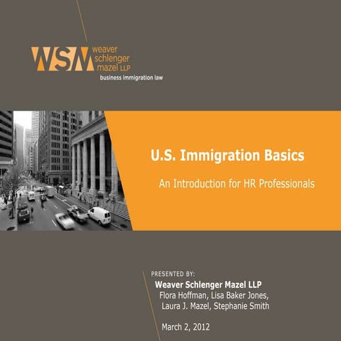 WSM Immigration Basics