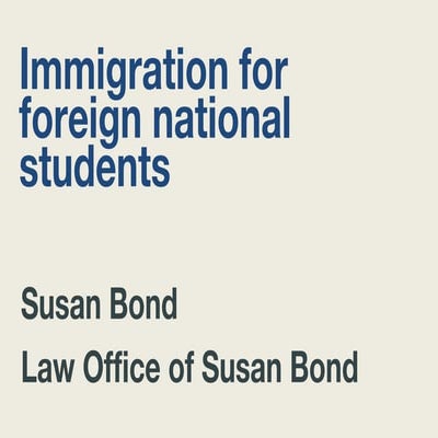 Foreign Students: How to Obtain Work Visas and Green-Cards In the U.S.