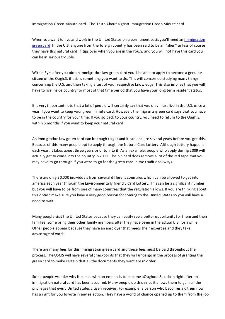 Immigration green card (1)