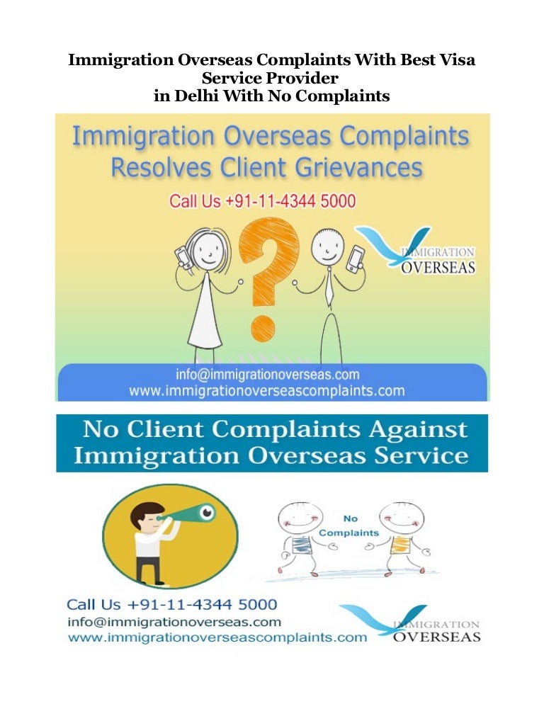 Immigration overseas complaints No Found any Client Complaints