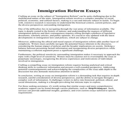 Immigration Reform Essays.pdf