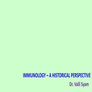 Introduction to Immunology