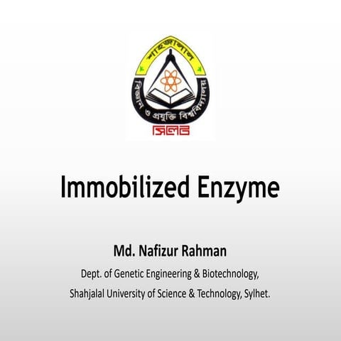 Immobilized enzyme