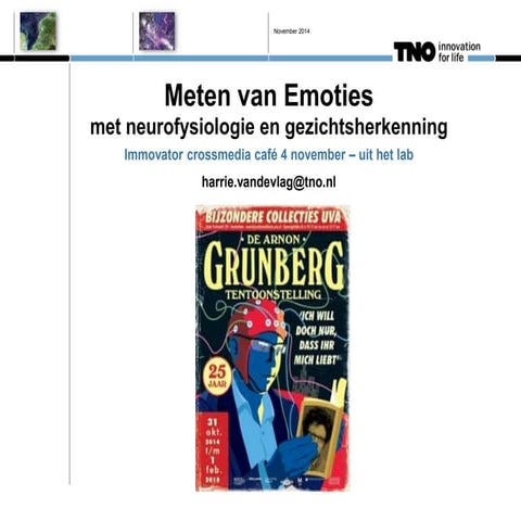 Harrie van de Vlag (TNO) @ Cross Media Café 'Uit het lab'