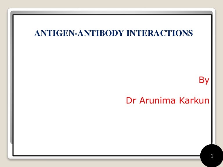 antigen antibody interaction