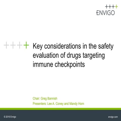 Biological Goals for Novel Immune Checkpoints | PDF