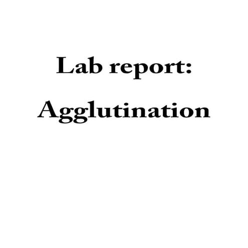 Immune lab report