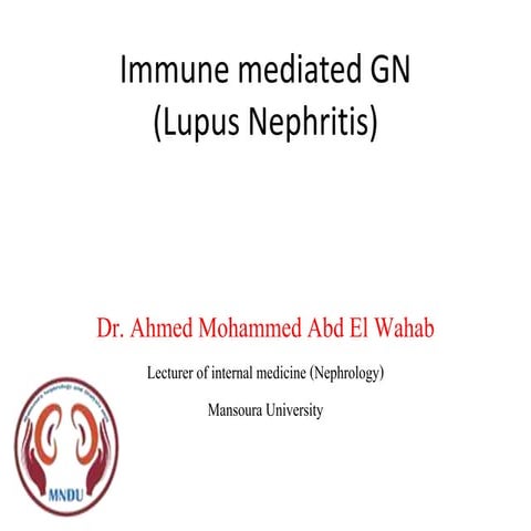 Immune nephritis
