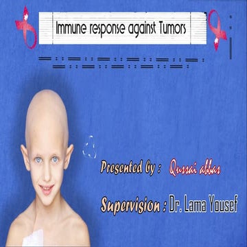 Immune response against tumors 