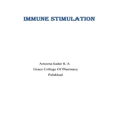Immune stimulation