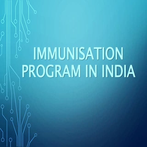 Immunisation program in india