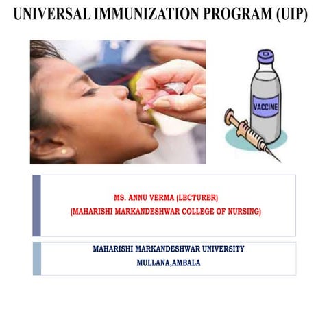 Universal Immunization Program 2017