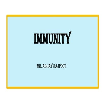 Immunity