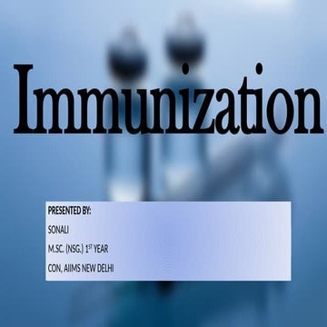 Universal immunization programme | PDF