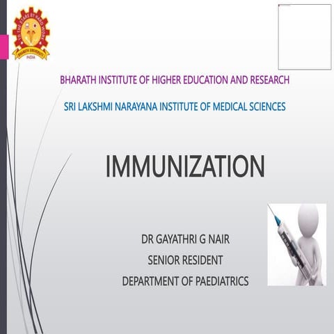 National Immunization Schedule | PPTX