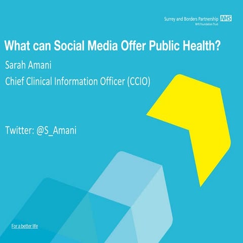 Social Media in Public Health: National Immunization Conference 2013