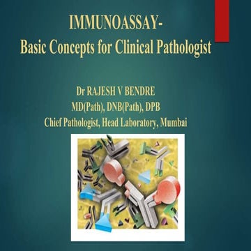 Immunoassay basic concepts for clinical pathologist