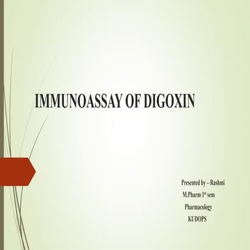 Immunoassay of digoxin