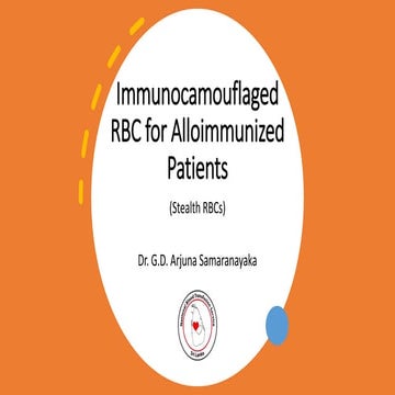 Immunocamouflaged red cells