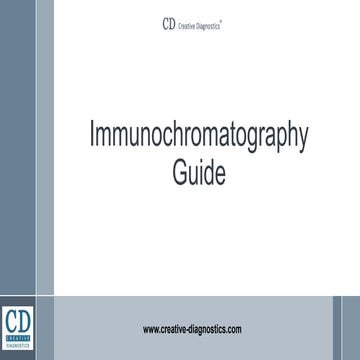 Immunochromatography guide