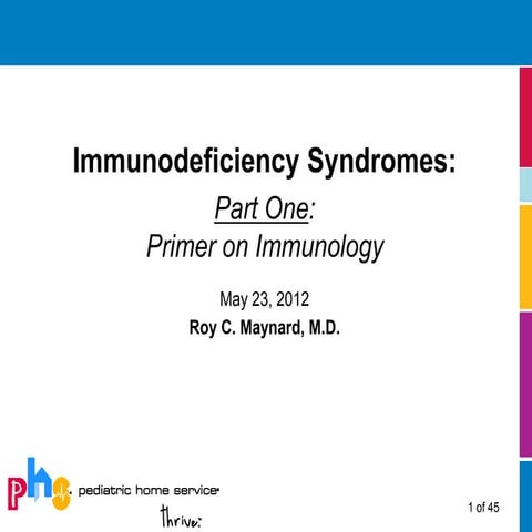 Immunodeficiency Syndromes: Part One: Primer on Immunology | PDF